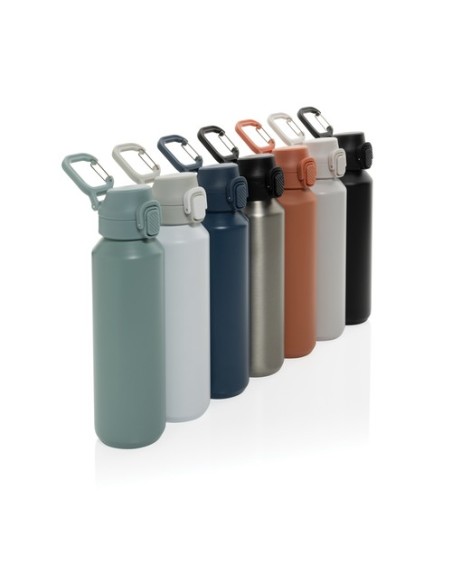 Botella deportiva Via RCS Resteel con tapa bloqueable 600ML