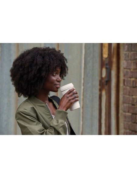 Taza Topl To Go de acero reciclado con tapa patentada 360