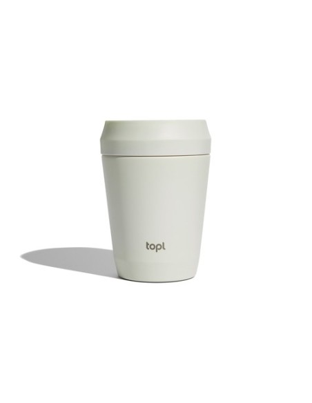 Taza Topl To Go de acero reciclado con tapa patentada 360
