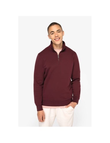 Sudadera ecorresponsable de cuello alto con...