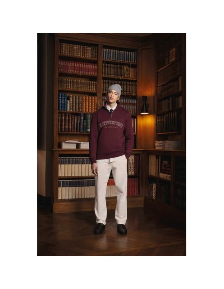 Sudadera ecorresponsable de cuello alto con cremallera hombre