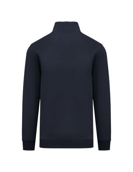 Sudadera ecorresponsable de cuello alto con cremallera hombre