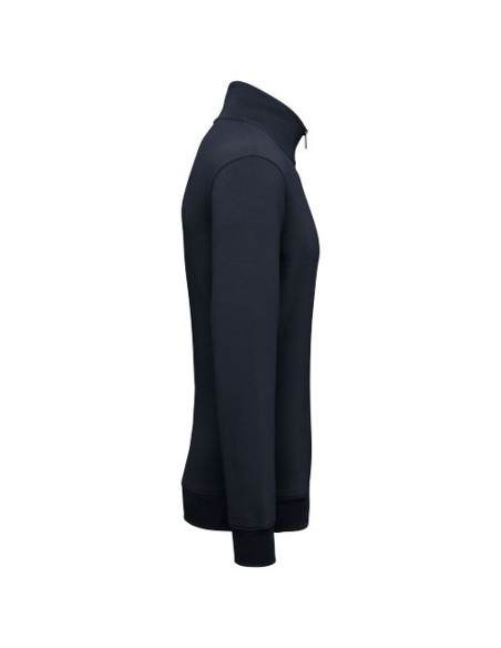 Sudadera ecorresponsable de cuello alto con cremallera hombre