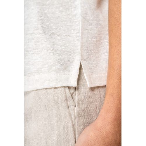 Camiseta de tirantes de lino mujer