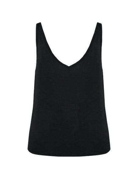 Camiseta de tirantes de lino mujer