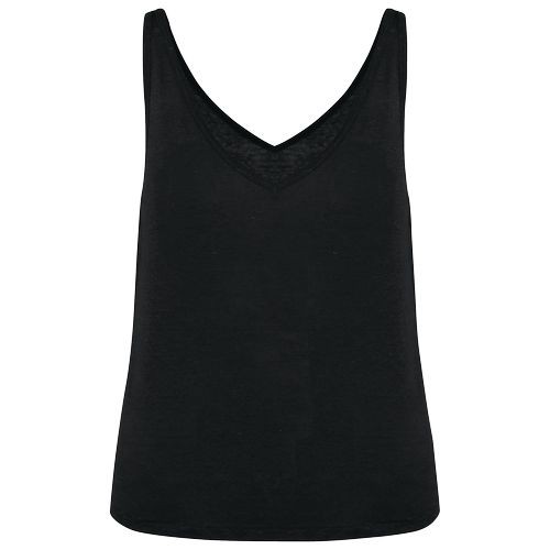 Camiseta de tirantes de lino mujer