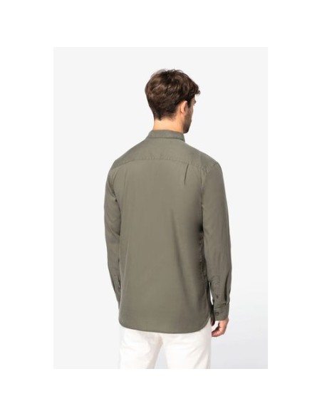 Camisa ecorresponsable de Lyocell y efecto lavado hombre