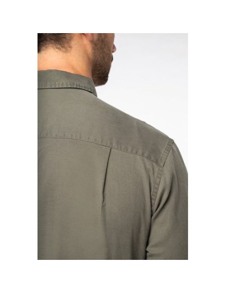 Camisa ecorresponsable de Lyocell y efecto lavado hombre