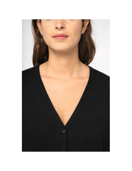 Cárdigan ecorresponsable de lyocell mujer