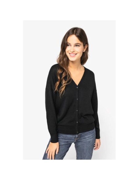 Cárdigan ecorresponsable de lyocell mujer