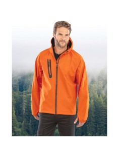 Chaqueta softshell 3 capas reciclada con capucha unisex