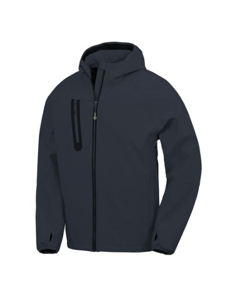 Chaqueta softshell 3 capas reciclada con capucha unisex