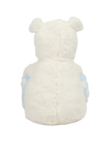 Hipopótamo de peluche con manta