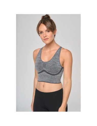 Sujetador deportivo ajustable sin costuras