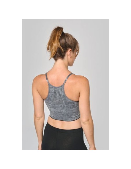 Sujetador deportivo ajustable sin costuras