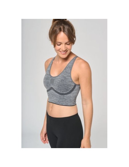 Sujetador deportivo ajustable sin costuras