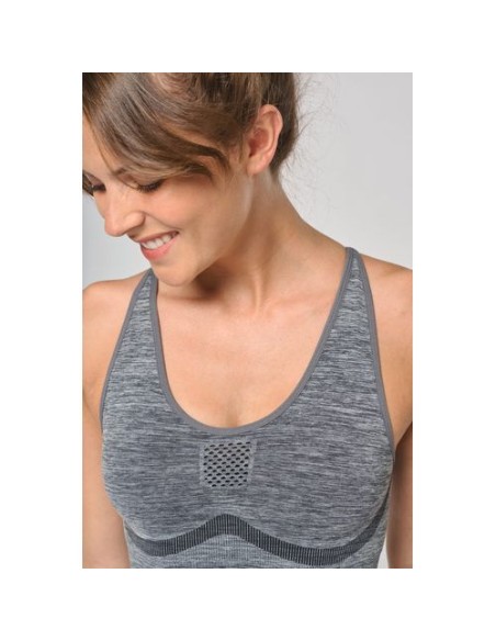 Sujetador deportivo ajustable sin costuras