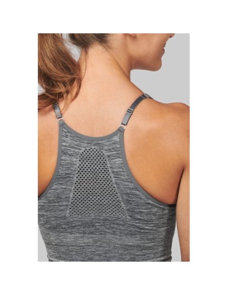 Sujetador deportivo ajustable sin costuras