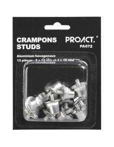 Caja de 12 tacos hexagonales de aluminio