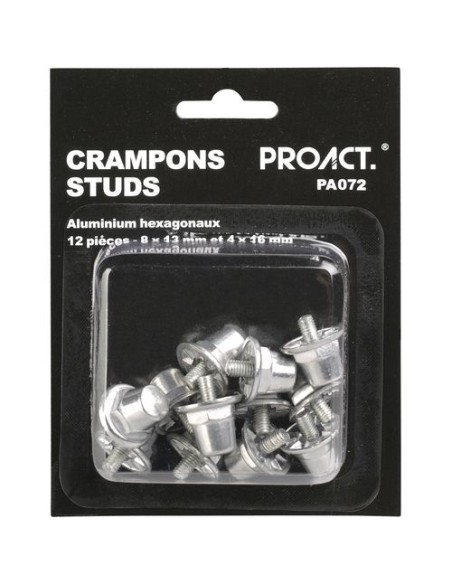 Caja de 12 tacos hexagonales de aluminio