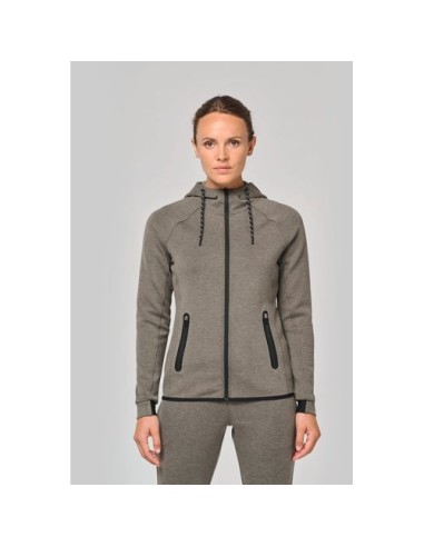Chaqueta de chándal performance con capucha mujer