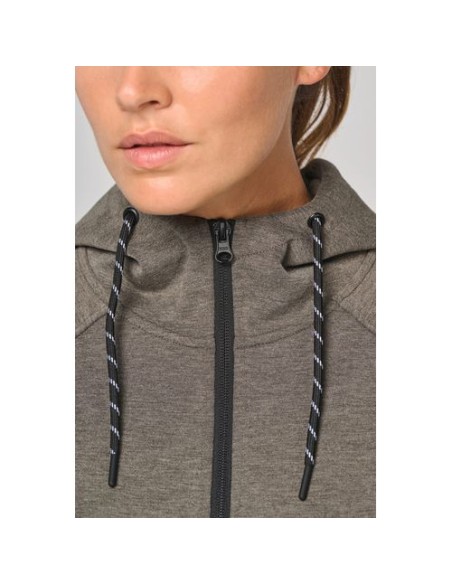 Chaqueta de chándal performance con capucha mujer