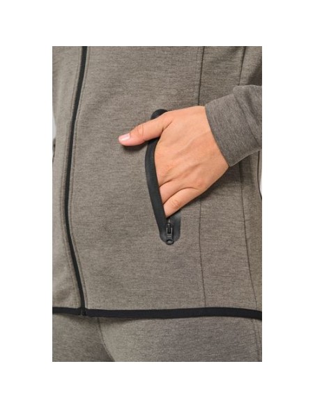 Chaqueta de chándal performance con capucha mujer