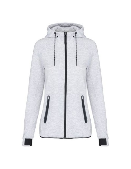 Chaqueta de chándal performance con capucha mujer
