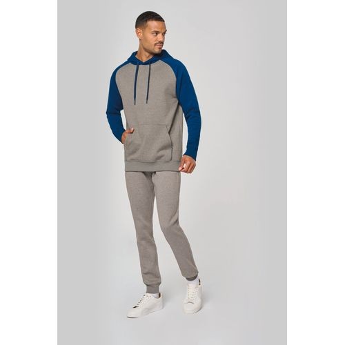 Sudadera bicolor con capucha adulto