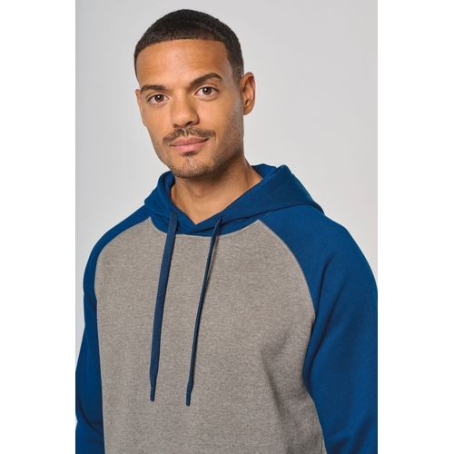 Sudadera bicolor con capucha adulto
