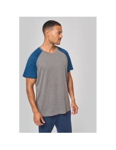 Camiseta bicolor triblend de deporte manga corta adulto 2