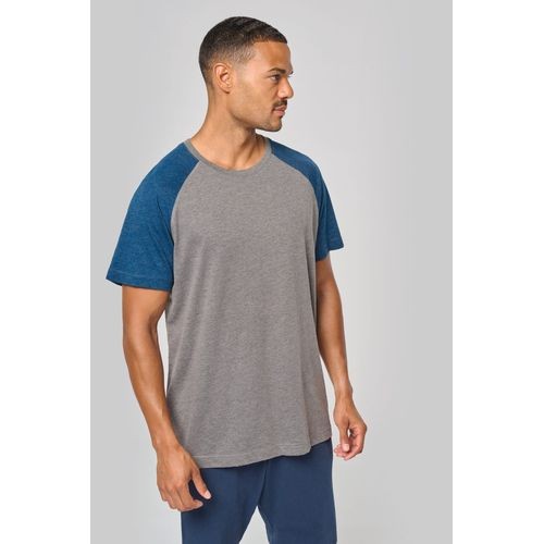 Camiseta bicolor triblend de deporte...