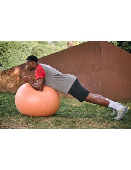 Camiseta bicolor triblend de deporte manga corta adulto