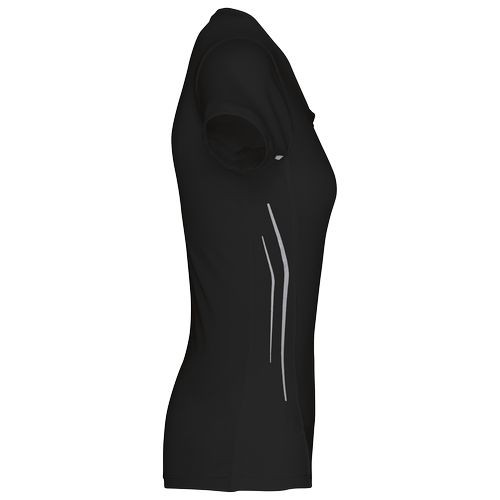 Camiseta de deporte bimaterial manga...