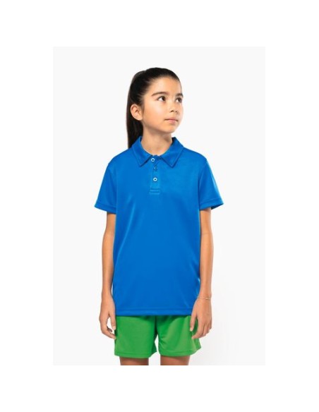 Polo deportivo manga corta niños