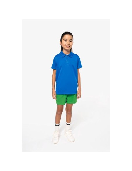Polo deportivo manga corta niños