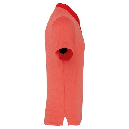 Polo jaspeado de manga corta adulto