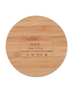 RUNDO Cargador inalámbrico bambú 2