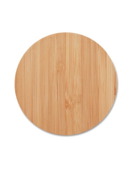 RUNDO Cargador inalámbrico bambú