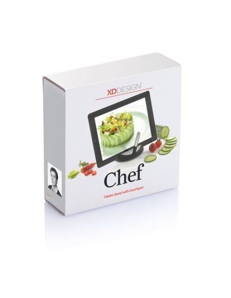 Stand Chef para tablet con bolígrafo táctil