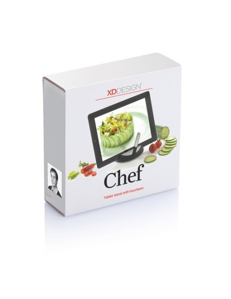 Stand Chef para tablet con bolígrafo táctil