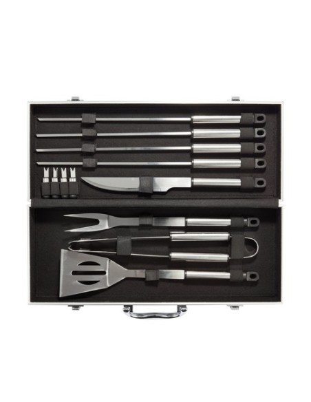 Set Barbacoa 12 piezas en caja de aluminio