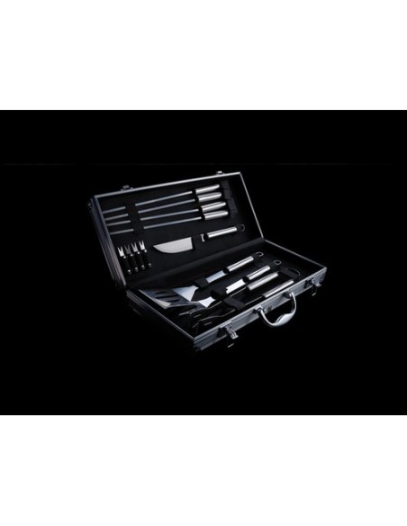 Set Barbacoa 12 piezas en caja de aluminio