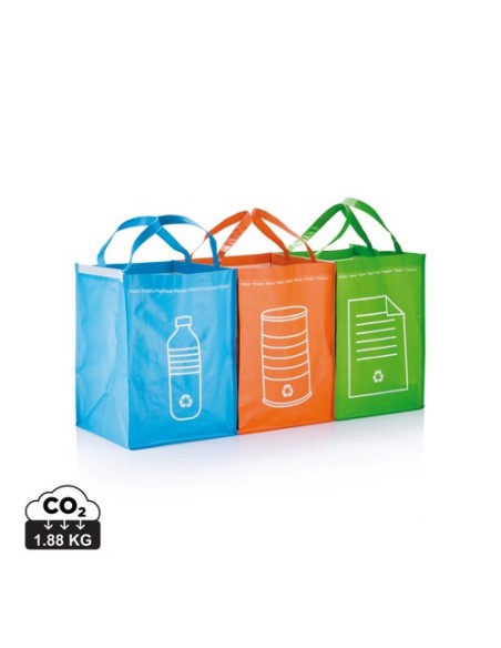 Papelera reciclaje 3 piezas