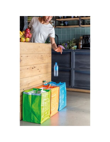 Papelera reciclaje 3 piezas