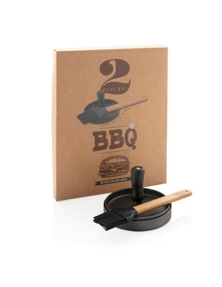 Set BBQ para hamburguesas y pincel