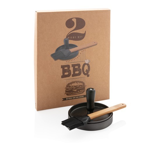 Set BBQ para hamburguesas y pincel