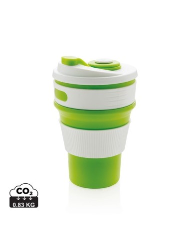 Taza plegable de silicona