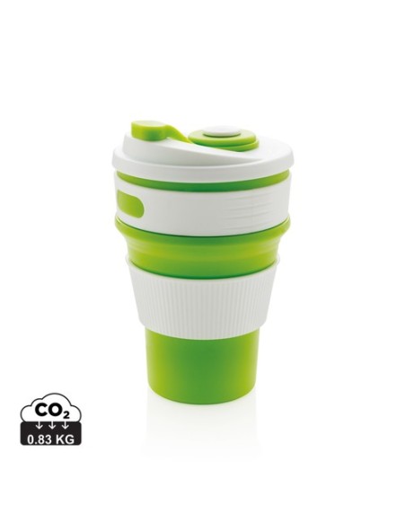 Taza plegable de silicona