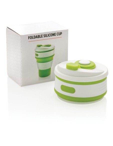 Taza plegable de silicona